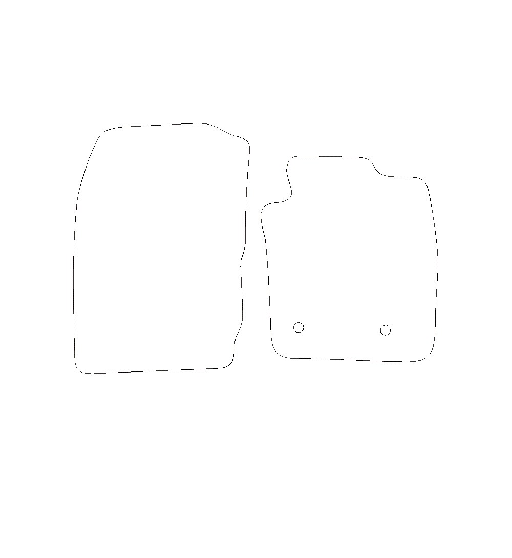 Ford Transit Courier 2 Seats Car Mats